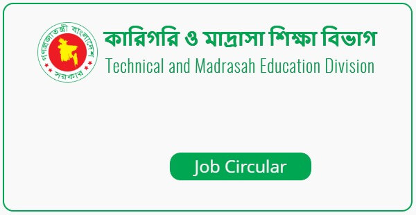 Technical and Madrasah Education Division – TMED Job Circular 2022